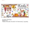 Kitchen Wall Stickers Modern Kitchen Lettering Wall Stickers Stylish Home Decor for Background Sticker. 