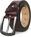COWATHER Men Dress Casual Belts with Genuine Leather Classic Belt for Men 3.8CM Wide Belts. 