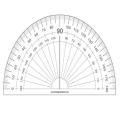 Student Geometry / D / Mathematical D / Protractor /Plastic Protractor 180 Degree Transparent D (1 Pcs). 