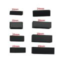 7 Sizes Black PVC Watch Strap Retaining Hoop Loop Rubber Buckle Retainer Holder Rubber Watch Live Ring. 