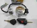 3 Pcs Lock Set (Ignition+Handle+Petrol Tank Cap) with Stylish Folding Key for 70cc Motorcycle. 