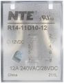 Magnetic DC Relay for TPDT DPDT and QPDT Switch Contact Arrangement, 10 Amp, 12 VDC. 