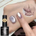 8.5ml Crystal Cat's Eye nail polish Semi permanent Holographic UV Peelable Paint Magnetic Mixed gel Varnish for Nail Art Design. 
