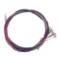 1 Set Rainbow Colorful Color String for Acoustic Guitar & 6 Pcs E, A, D, G, B, E nickel plated steel Guitar Strings Set. 