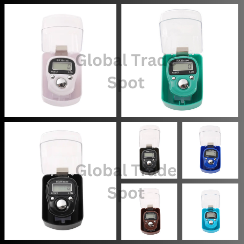 Finger Counter ( Digital Tasbih / Tasbeeh ) with LED Light with Box Night Mode LED Light Tasbeeh Hand Finger Ring Tally Counter