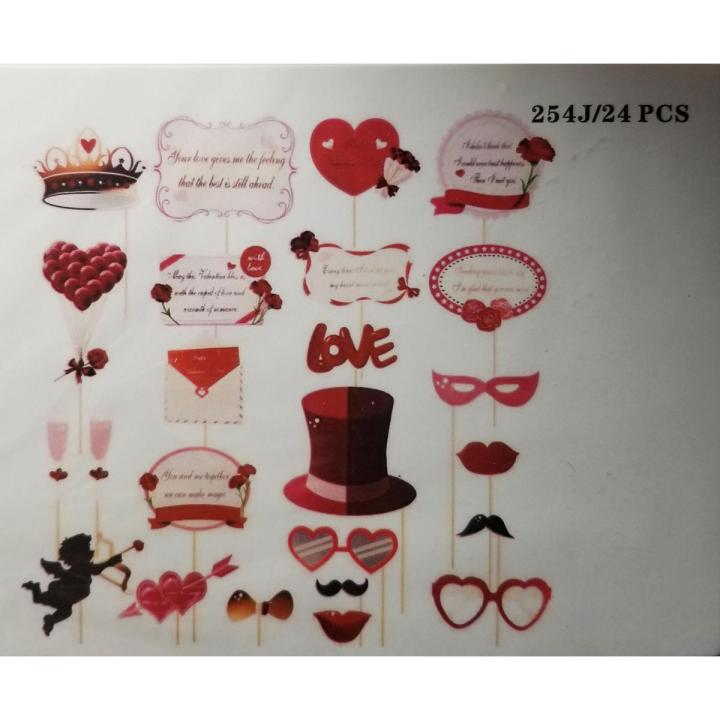 ANNIVERSARY PROPS SET ( PACK OF 24 PROPS )
