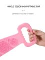 Silicone Back Scrubber Body Cleaning Tools Bath Belt Massage Brush (1 PCS). 