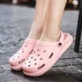 Men Sandals Fashion Summer Hole Shoes Rubber Clogs Men Garden Shoes Outdoor Beach Flat Sandals Unisex Beach Slippers. 
