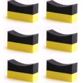 6Pcs Tire Contour Dressing Applicator Pads Gloss Shine Color Polishing Sponge Wax. 