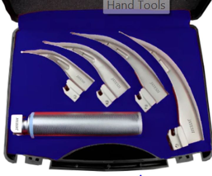 Laryngoscope A Set Of 4 Heads With Case Specifically Designed For ENT Specialist, Doctors, Surgeon's