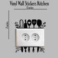 Switch Board Kitchen Stickers Wall Decal, Wall Art Stickers, Decoration for Living Room, Vinyl Sticker. 