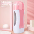 3 in 1 depilatory wax heater machine with roll on wax refill and waxing strips for body and face hair removal, 3 in 1 wax machine for women and man, waxing machine with hot wax and depilatory wax paper, depilatory roll on wax heater. 