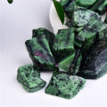 Wholesale natural quartz raw gemstone ruby zoisite rough stone epidote specimen. 