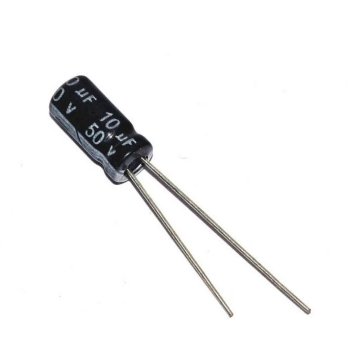 50 Pcs Aluminum Electrolytic Capacitors 10uF 50V Capacitor
