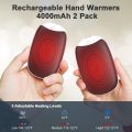 Power Bank & Hand Warmer Rechargeable, 2 in1 Magnetic Electric Hand Warmers Reusable, 4000mAh*2Packs, Long Lasting Heating Portable Perfect for Outdoors, Great Gift For Women Men. 