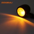 2Pcs Black Metal Motorcycle Cafe Racer Turn Signal Indicator Lights Lamp. 