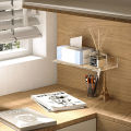 Bathroom Vanity Table Organizer Wall Shelf Home Storage Rack Skin Care Cosmetic Cotton Display Storage Holder Punch-Free Gener. 