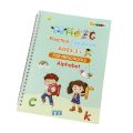 Set of 4 Sank Magic Learning Book  Practice book  Handwriting First Learning Books for Kids Notebook  Reusable Free Wiping Writing Practice Books. 