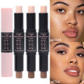 Double Head Shaping Stick Cosmetics Makeup for Women Side Face Shadow Highlight Contour Makeup Pencil Waterproof Durable Make Up. 