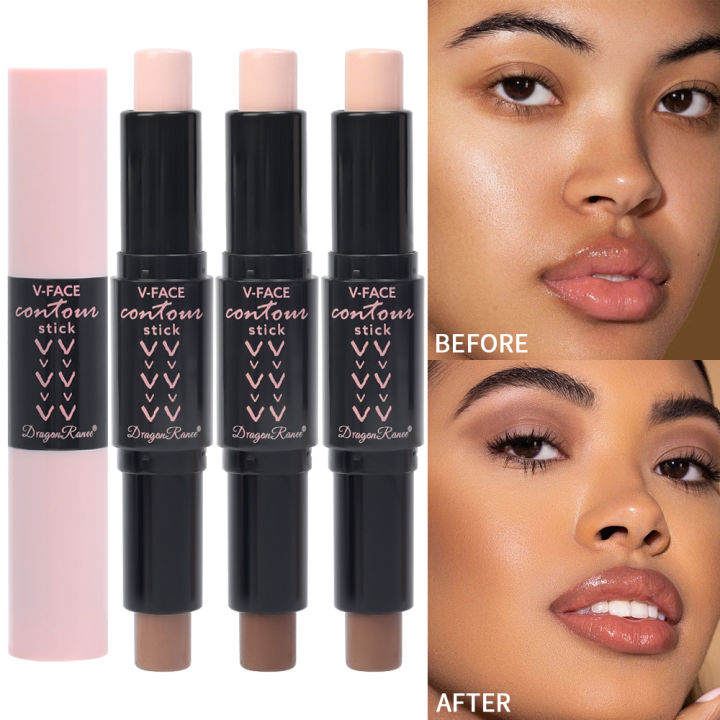 Double Head Shaping Stick Cosmetics Makeup for Women Side Face Shadow Highlight Contour Makeup Pencil Waterproof Durable Make Up