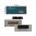 Pin Id Employee Name Acrylic Card Holder Magnet and Pin Badge Tag Holder Safety Magnetic Badge Id Tag Clip (Pack Of 5). 