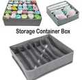 24 Grid Underwear Socks Storage Organizer with Lids Foldable Closet Drawer Divider - PFM. 