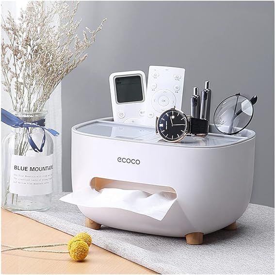 Tissue%20Box,%20Remote%20Control%20Case,%20Stylish,%20Multi-functional%20Tabletop%20Storage%20Case,%20Scandinavian%20Style,%20Removable,%20Small%20Items,%20Pen%20Holder,%20Separated%20Design,%20Divided%20Design,%20Tissue%20Case%20(White%20+%20Gray)%20H%20F%20Gadets%20-%20Image%202