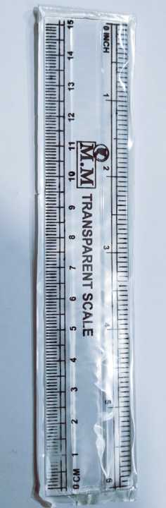 Plastic Ruler 6 inch MM Scale (Pack 24-Pcs) | Daraz.pk