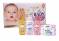 “Soft Touch Baby Gift Box – 4 in 1 Set (Shampoo, Lotion, Powder & Soap | 120ml Each)”. 