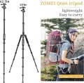 Camera Tripod, ZOMEI Q666 Compact Lightweight Aluminum Travel Tripods Monopod with 360 Degree Ball Head, 1/4" Quick Release Plate and Carry Bag. 