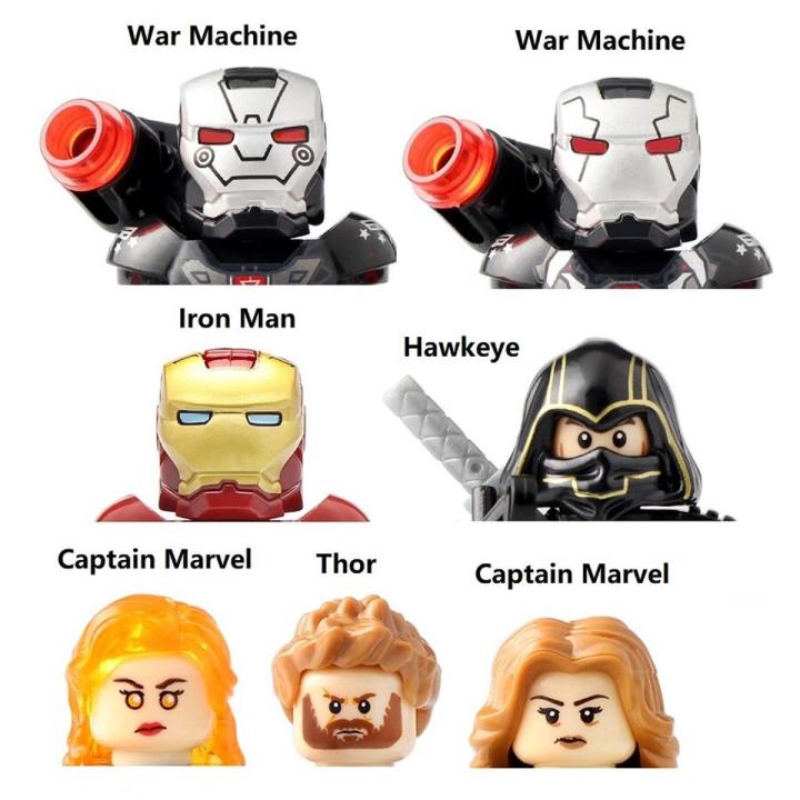 Captain Ms. Ms Marvel Kamala Khan Nebula Iron Man War Machine Thor Building Blocks Mini Action Figure Toys
