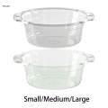 Wash Basin Clear Dishpan for Washing Dishes for Mixing Storaging Cleaning Small Gray. 