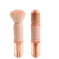 Retractable Makeup Brush Set Portable 4 In 1 Makeup Brush Beauty Accessories--skin color. 