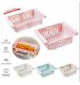 NA Fridge organizer basket Stretchable "ElasticEase: The Singular Stretchable Fridge Basket". 