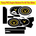 Fancy PVC Engine Stickers For all 70cc Bikes. 