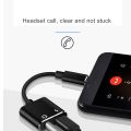 2 in 1 Type-C to 3.5MM Audio Adapter Cable Charging Port Earphone Type-C Audio Cbale AUX Adapter Cable Headset Calling Android. 
