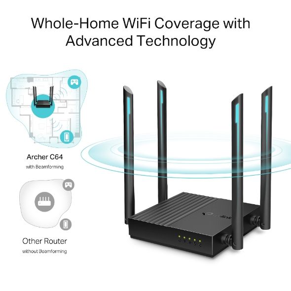 TP-Link%20Wi-Fi%20Router%20Archer%20C64%20AC1200%20Wireless%20MU-MIMO%20Dual%20Band%20Gigabit%20Router%20-%2018%20Months%20Brand%20Warranty%20-%20Image%208