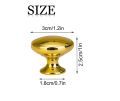 Drawer Pulls and Knobs,1-1/4" Diameter Gold Round Knobs for Cabinets, Drawers, Solid Zinc Alloy Dresser Handles, Pack Of 2, 4, 10 And 20. 
