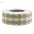 2x Round Jewelry Price Tag Stickers, Barbell Labels Kraft Blank Labels for Rings Merchandise Bags Jewelry Shops Identification Stickers. 