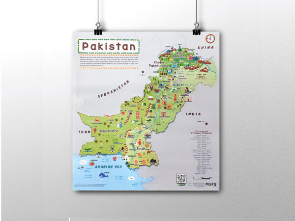 Liberty Books | Pakistan Maps by Maps By Aisha (100% Original)