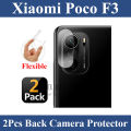 2Pcs Xiaomi Poco F3 Back Camera 9H Gorilla Flexible Protector For Xiaomi Poco F3. 