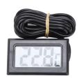 Thermometer digital LCD -40 Degrees Celsius + 110 Degrees Celsius Temperature measuring instrument Temperature gauge, 2 Meter. 