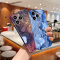AMORVOR for Samsung S23 5G Back Cover Luxury Marble Hard Phone Case Camera Protection Mobile Cover. 