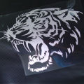28x28cm Powerful Tiger Head Motorcycle Vinyl Decal Car Sticker Personality. 