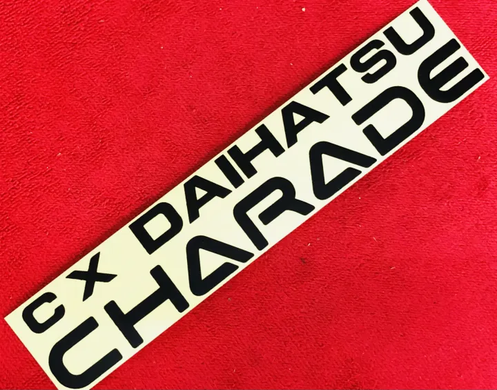 Daihatsu%20charade%20CX%20rear%20sticker%20black%2001%20pc%20-%20Image%202