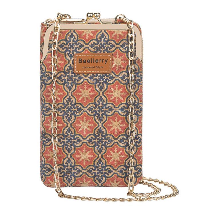 【Aesth Diary Store】Baellerry Women's Women New Handbag Purse Lady Phone Bag Long Wristlet s Clutch Messenger Wood Shoulder Straps Bag Ladies wallet