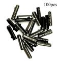100 PCS/Set Shoelace Head Aglets Diy Shoe Lace Tips Replacement End Shoes Rope Head Rope Cip Tail Clamp Bullet Shoes Accessories. 