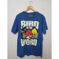 Original Angry Bird Shirt 100% Cotton Bird Is The Word Graphic Tee. 