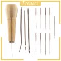 [FRENECI] 1 Set Sewing Shoe Repair Sewing Tool Needle Awl Leather Craft Boots Kit Tool. 