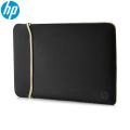 HP 14” Inch Reversible Neoprene Sleeve for Laptop Chromebook Mac Color: Black & Blue Black & Gold. 
